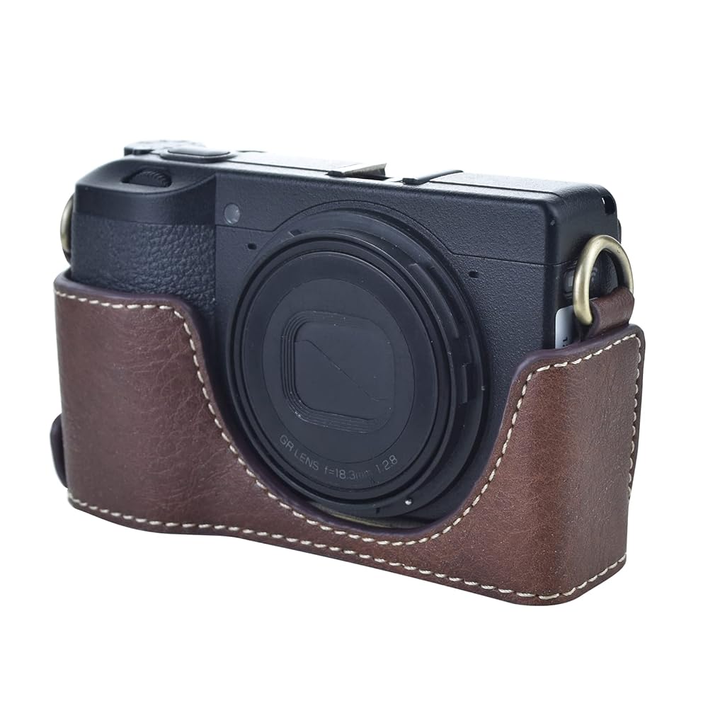 RICOH GR IIIx レザーケース付き Amazon.com : RICOH Leather Soft case GC-11 [Compatible
